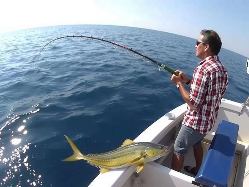 Indian Seas Fish Feast Core Gameplay Indian Seas Fish Feast Gameplay - Player Casting Line in Arabian Sea